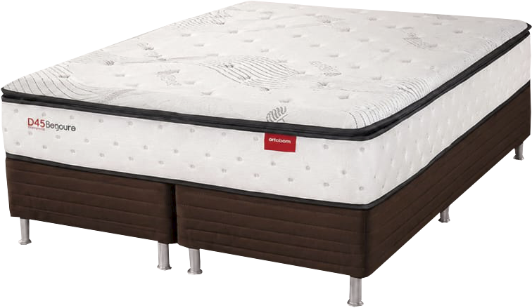 Cama Box com Espuma D45 e Pillow Top